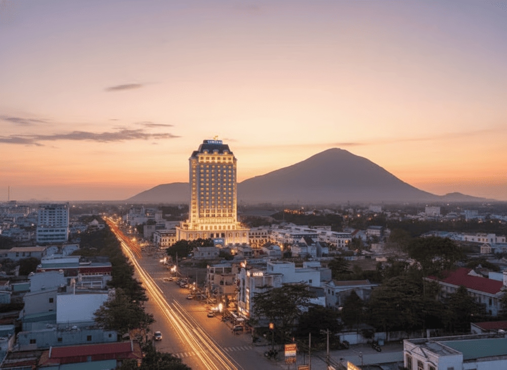 Khu vực gần núi Bà Đen và trung tâm Tây Ninh có nhiều khách sạn đa dạng phân khúc