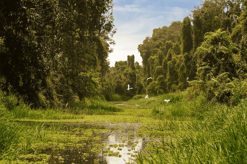 Du khách tham quan Gáo Giồng lưu ý tuân thủ quy định của khu du lịch và bảo vệ môi trường sinh thái