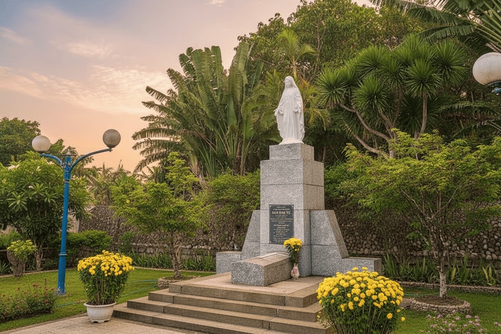 Ngôi mộ thi sĩ Hàn Mặc Tử tại Ghềnh Ráng Tiên Sa