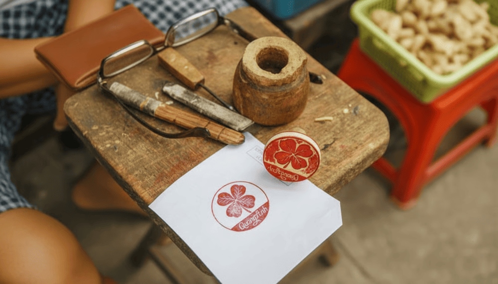 Trải nghiệm khắc dấu gỗ