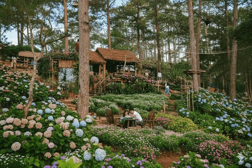 Khách đến Happy Hill chỉ cần tốn chi phí khoảng 100.000 VND để thưởng thức trọn vẹn không gian tuyệt đẹp