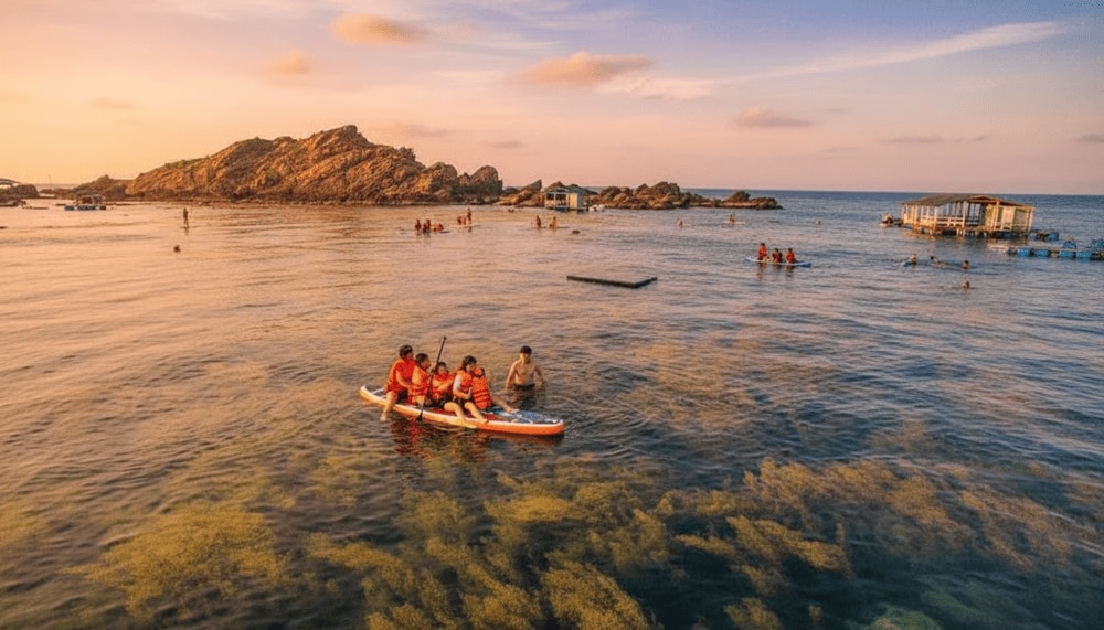 Hòn Khô Quy Nhơn mùa nào đẹp? Từ tháng 04 đến tháng 09 và tháng 05 đến tháng 07 là thời điểm lý tưởng để tham quan Hòn Khô (Nguồn: Internet)