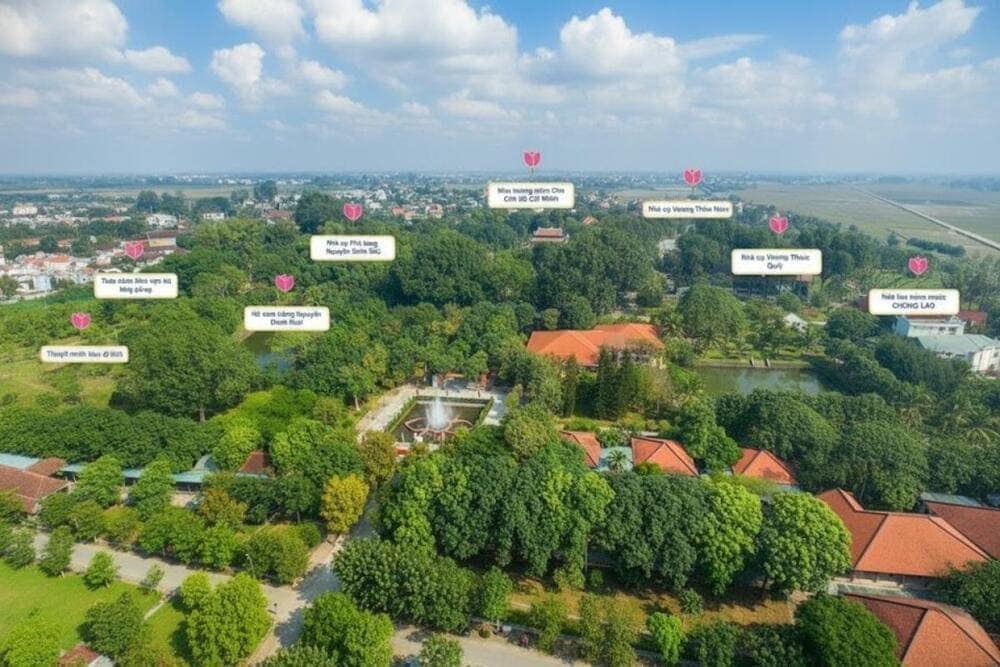 Tổng quan các địa điểm thuộc Khu di tích Kim Liên