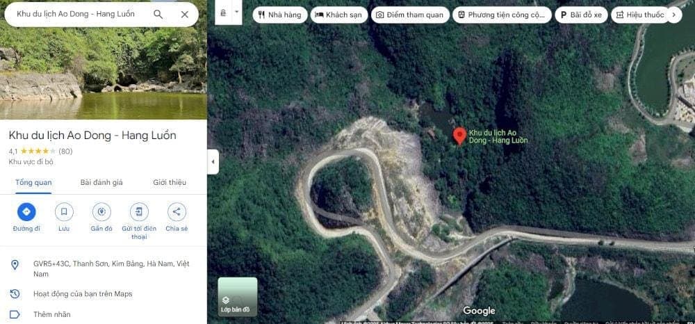 Ao Dong Hang Luồn được mệnh danh là 