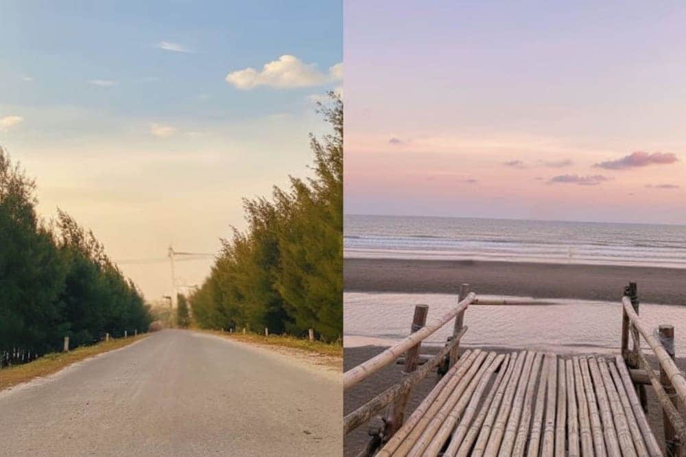 Check-in tại biển Cồn Vành