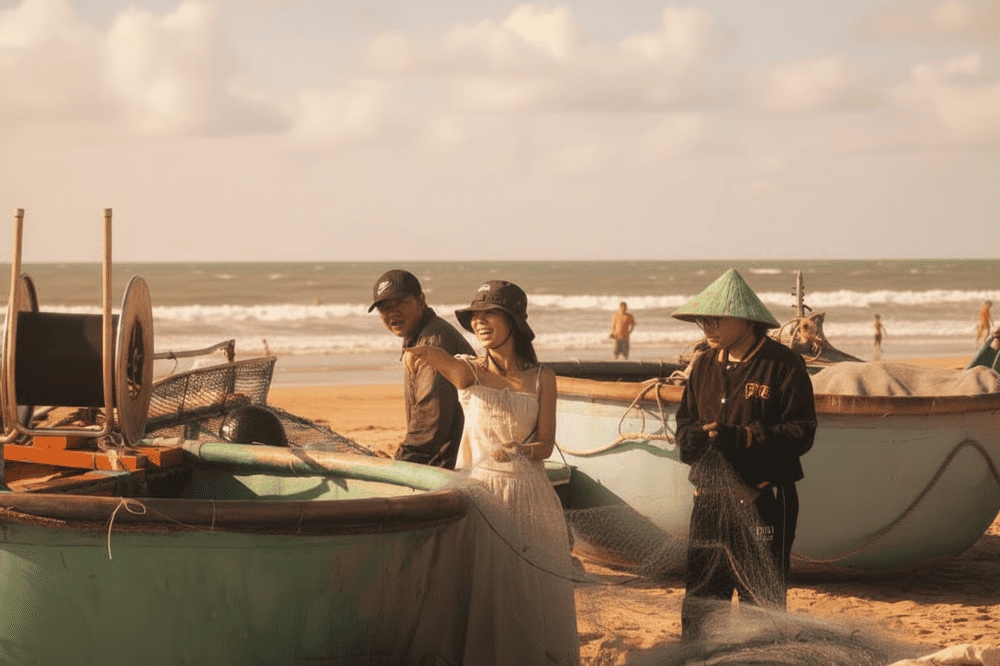 Check-in dọc làng chài Phước Hải