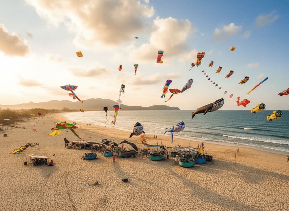 Hoạt động thả diều khổng lồ ở Phước Hải