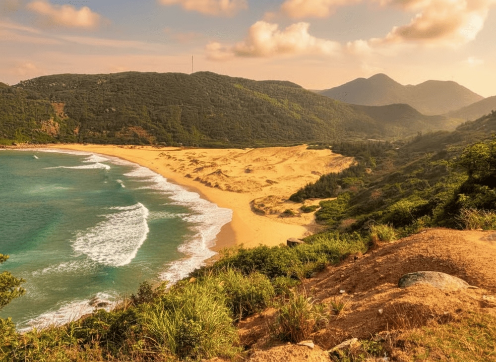 Bãi Môn là nơi lý tưởng cho nhiều hoạt động thư giãn dưới nước