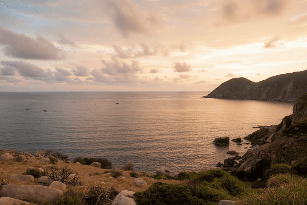 Mùa lý tưởng để đến Mũi Điện là mùa khô, từ tháng 01 đến tháng 08