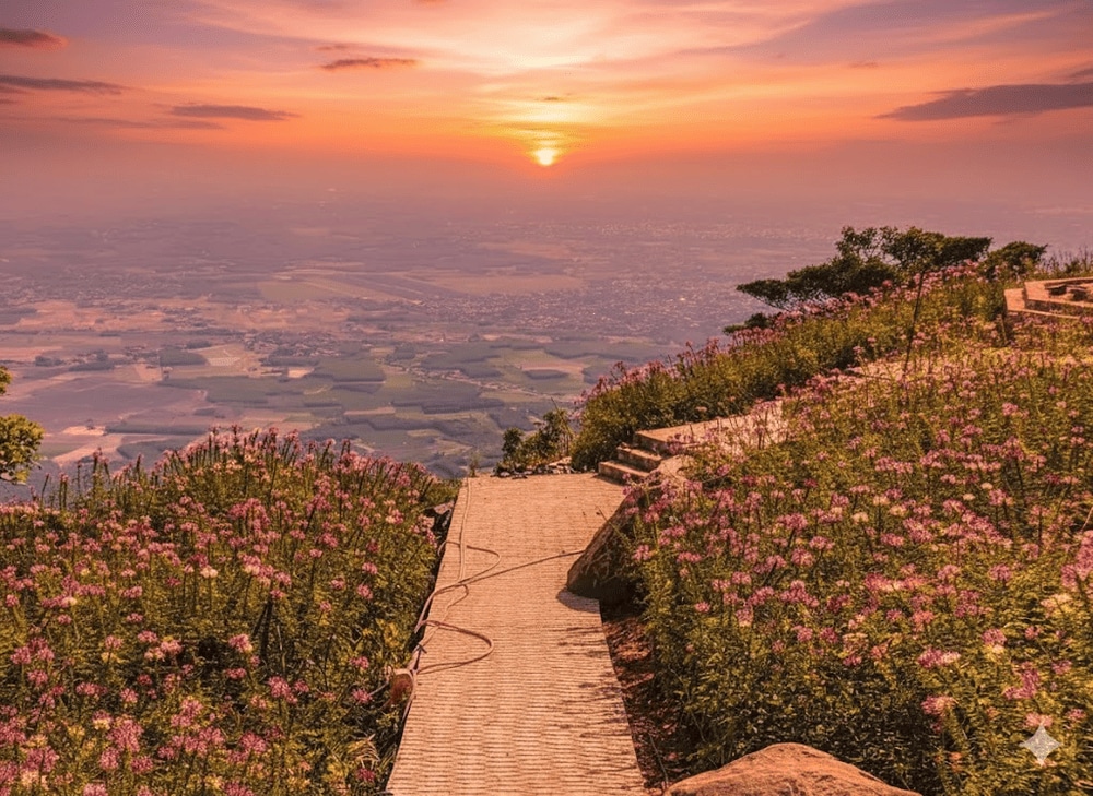 Khu vực Đỉnh Vân Sơn có rất nhiều góc chụp ảnh độc đáo