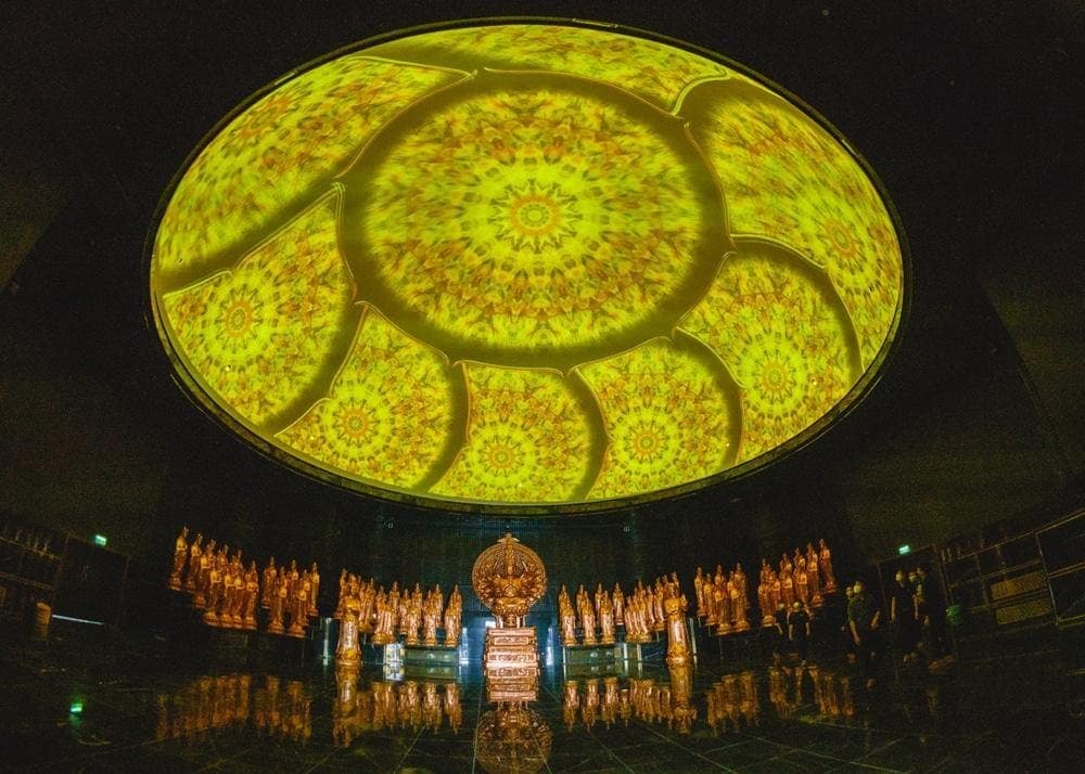 Trình diễn 3D đặc sắc tại Khu trưng bày Nghệ thuật Phật giáo (Nguồn: Cổng thông tin điện tử tỉnh Tây Ninh)