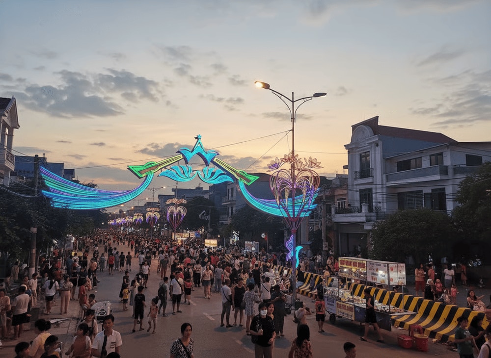 Không gian tại đây vô cùng nhộn nhịp và sôi động, là nơi lý tưởng để bạn thư giãn, mua sắm và tham gia các hoạt động thú vị