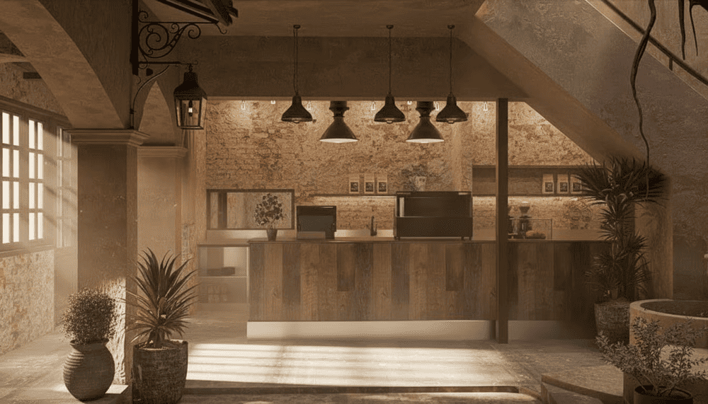 Không gian ấm cúng tại Aerie Coffee