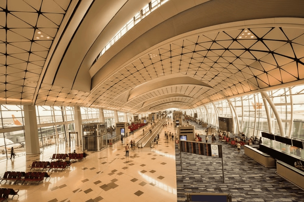 Một phần không gian bên trong nhà ga T1