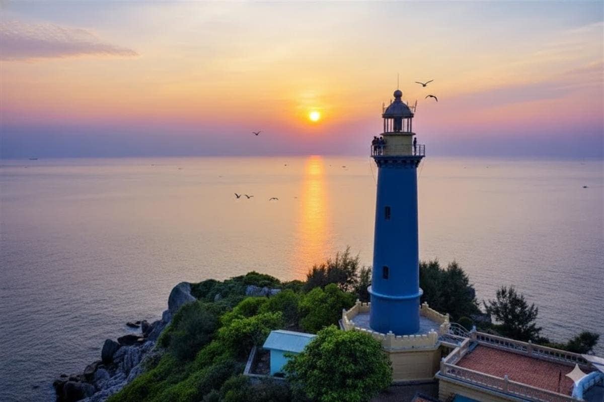 Bình minh trên Mũi Điện.