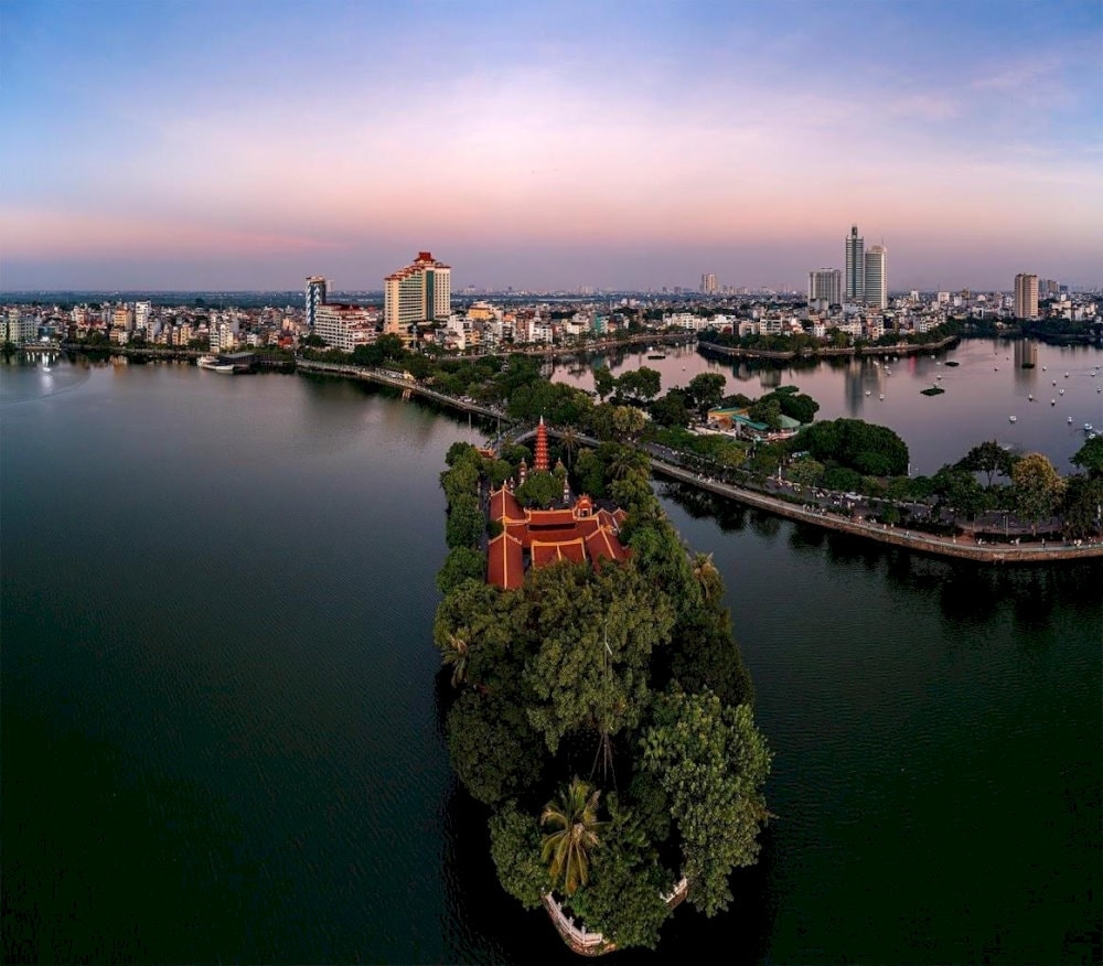 Tran Quoc Pagoda stands as a serene spiritual site by West Lake