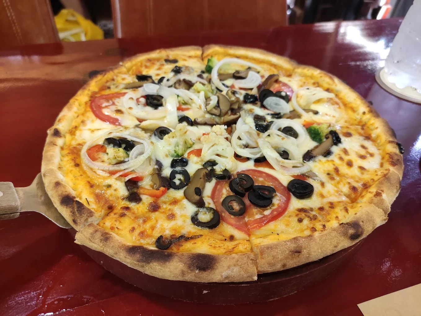 Each pizza is rich in flavor, balancing creamy cheese with herbs and well-seasoned toppings