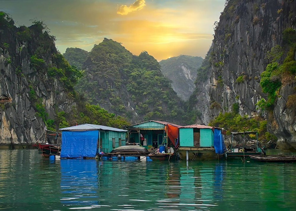 A peaceful ancient fishing village