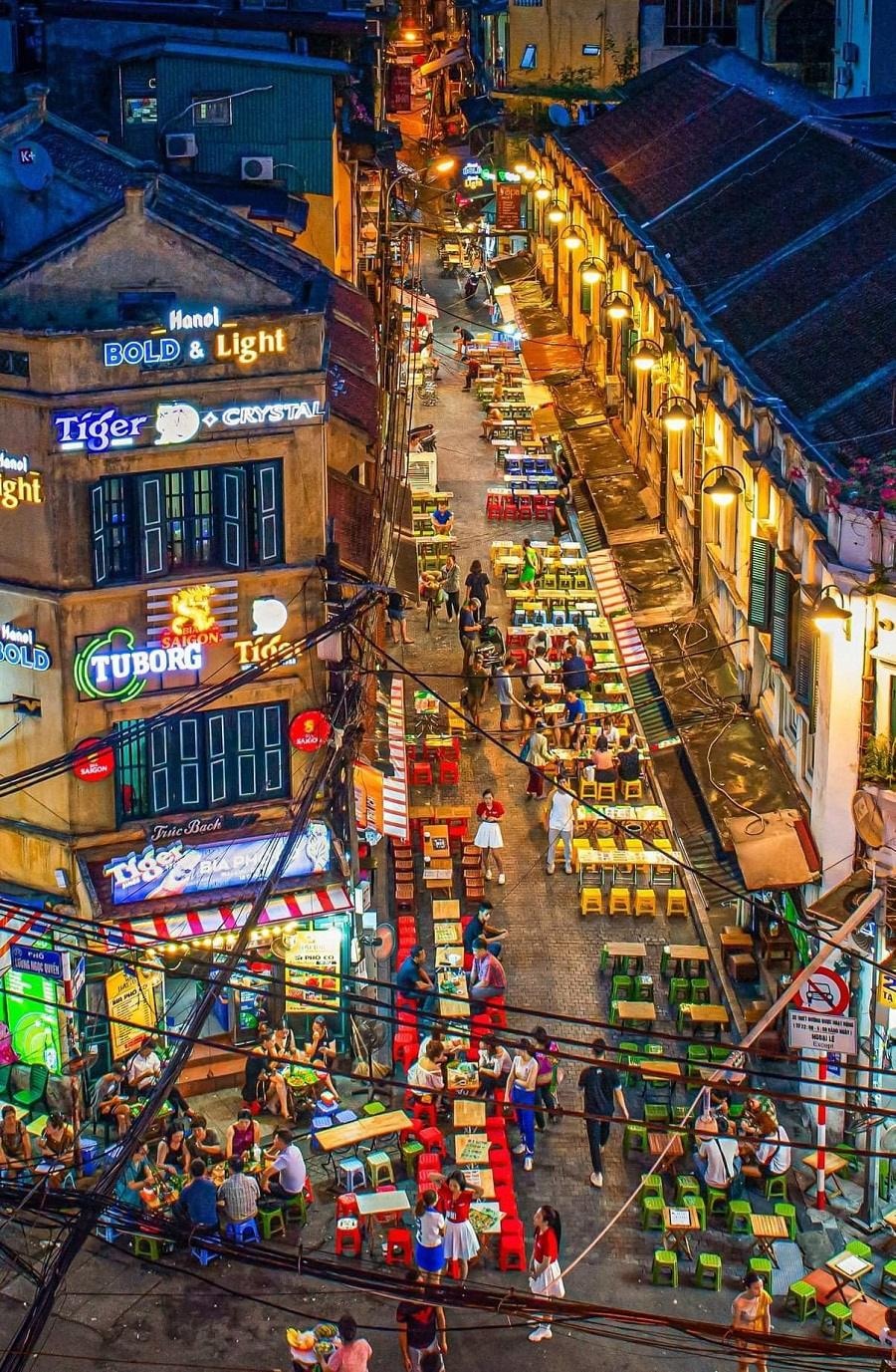 Ta Hien Street from above