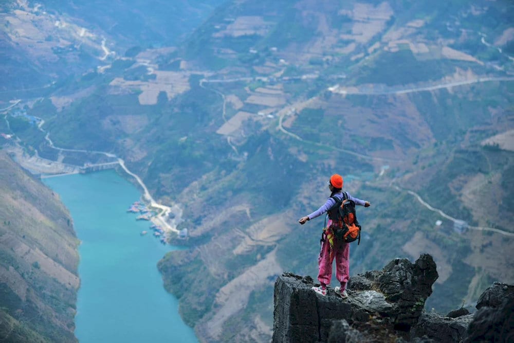 A secret local spot offering a dramatic perspective of the valley below