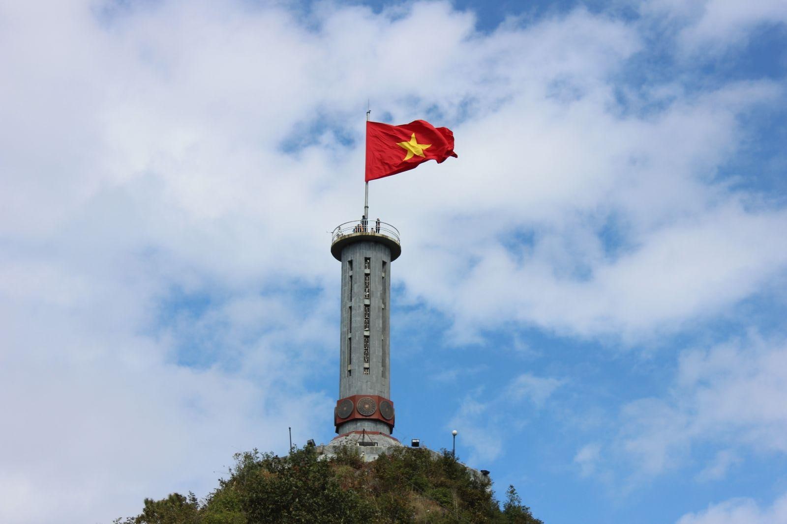 The national flag of Vietnam was formally introduced during the August Revolution in 1945
