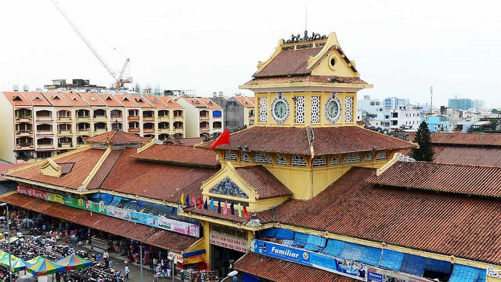 Binh Tay Market is a unique landmark in the city