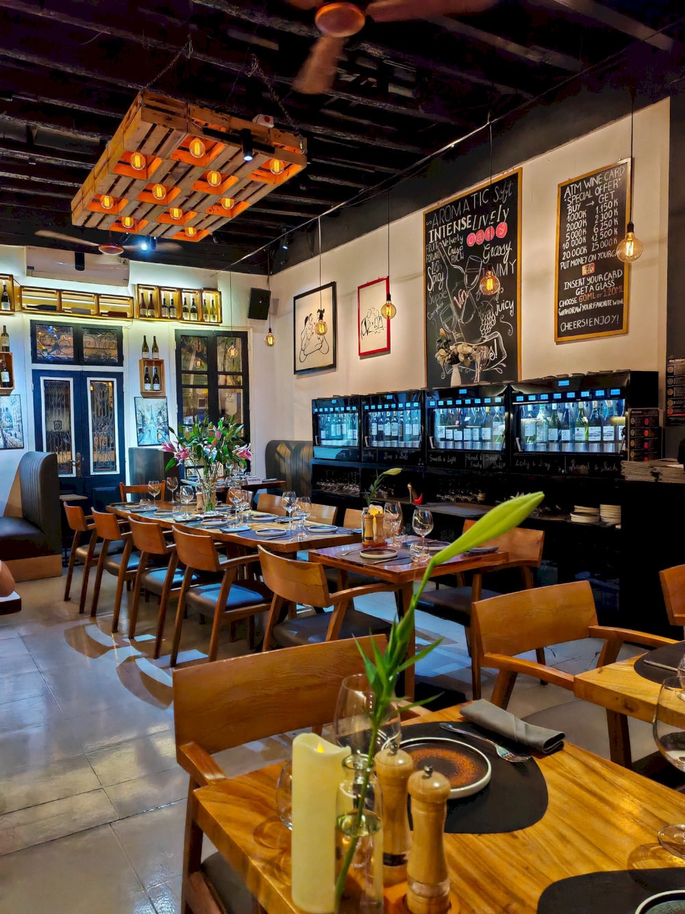Colette French Bistro & Wine Bar offers a warm and modern atmosphere with a contemporary French style