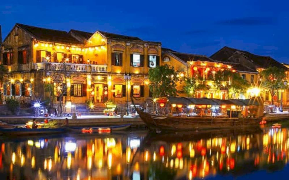 Hoi An at night glows with lantern lights