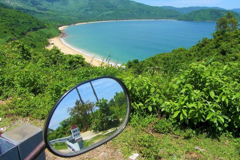 On the journey from Da Nang to Hoi An by motorbike