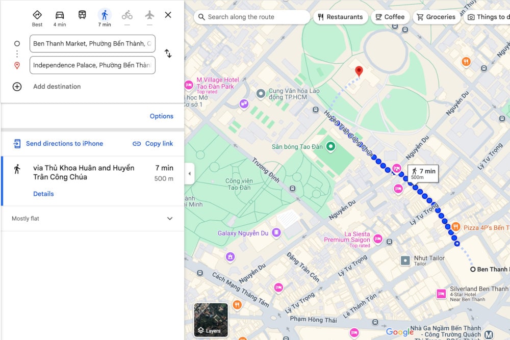 The Independence Palace is located just 500 meters from Ben Thanh Market