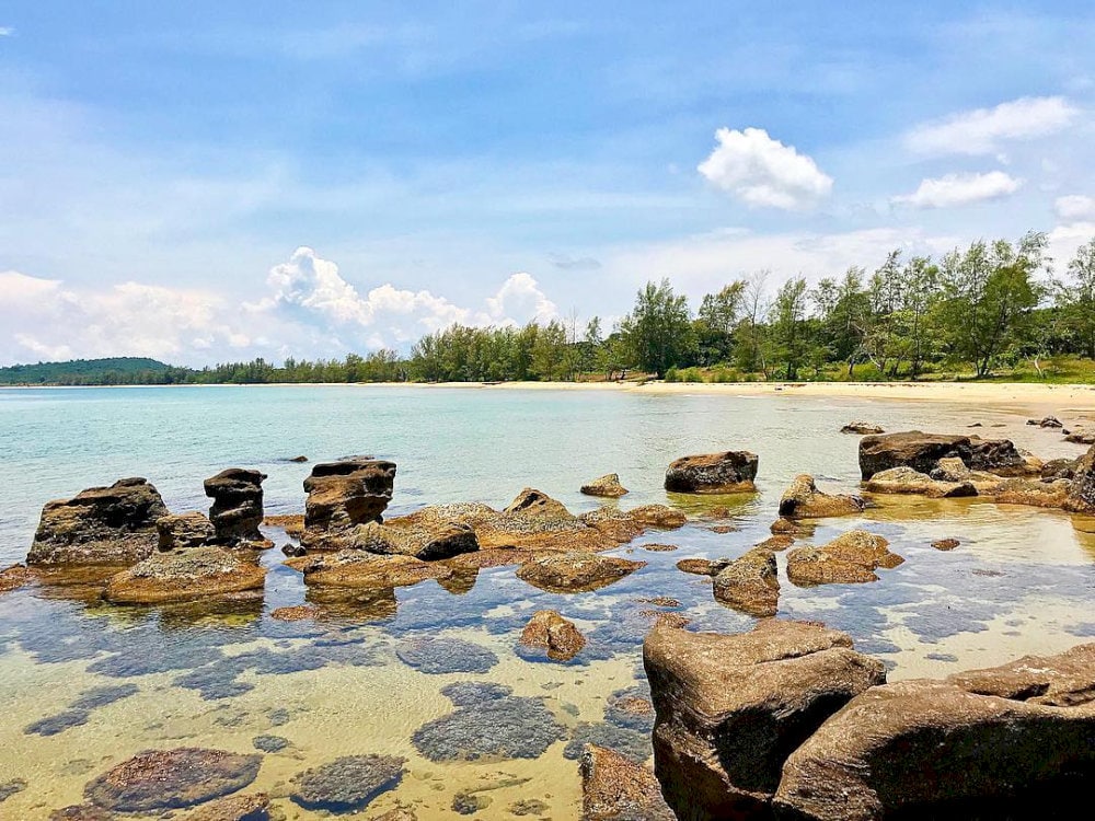 Visitors are advised to avoid swimming near the coral reef areas and rocky zones