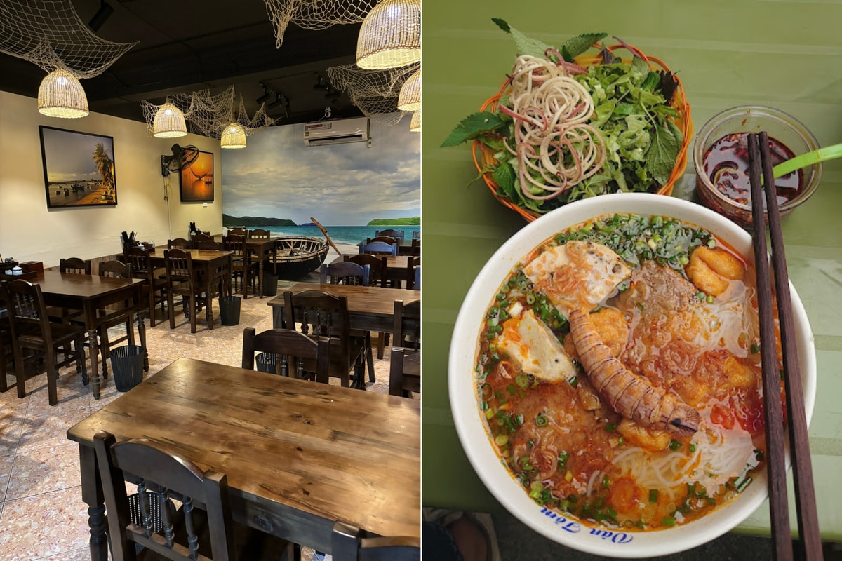 Bún riêu kết hợp với cá, bề bề, chả cá tạo nên hương vị phong phú, mới mẻ, thích hợp cho bữa sáng tại Hà Nội