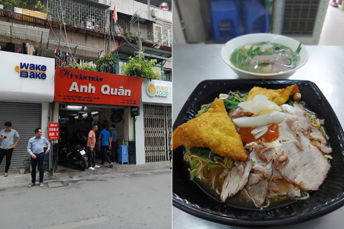 Tiệm mì Anh Quân nối tiếng với món mì vằn thắn và sủi cảo chuẩn vị người Hoa