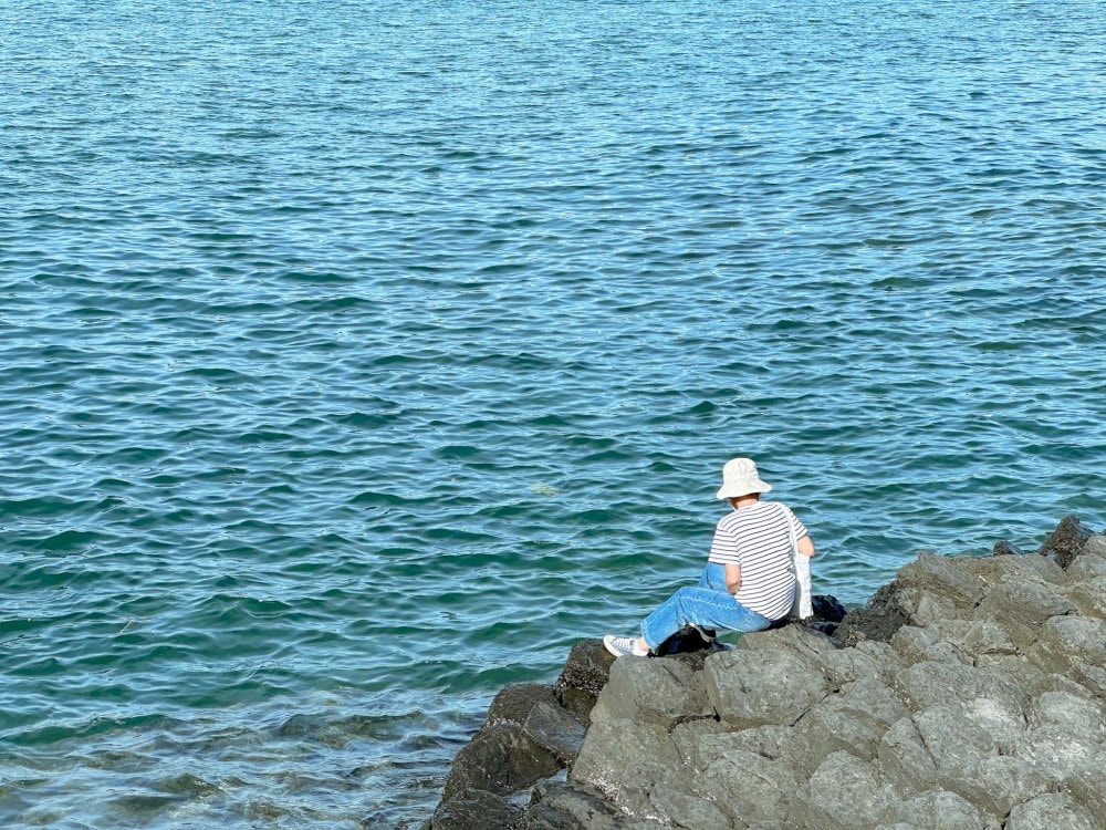 Khu vực ghềnh đá có nhiều vị trí thuận tiện