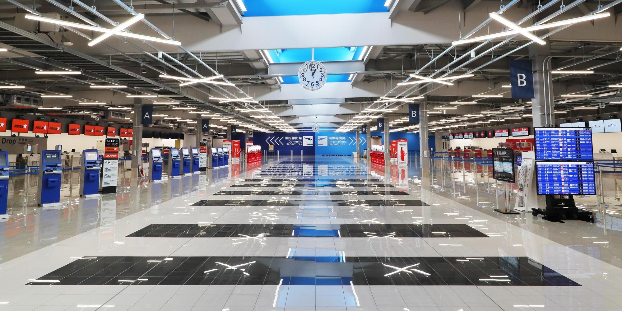 Không gian bên trong ga T2 