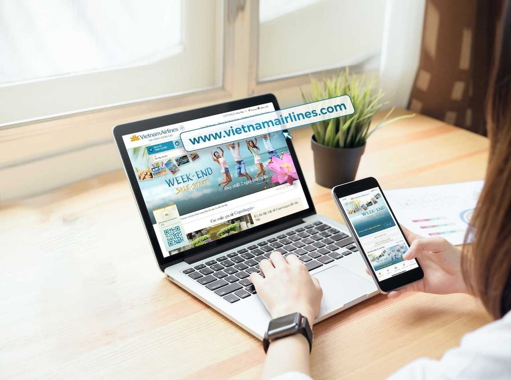 Đặt vé máy bay hạng C trên website, ứng dụng Vietnam Airlines để tận hưởng nhiều ưu đãi