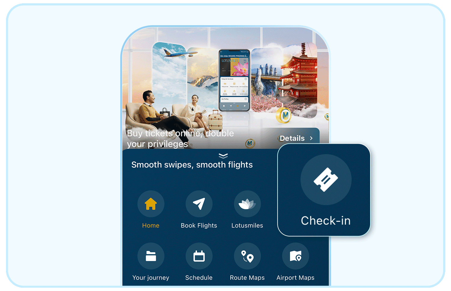 Ứng dụng di động Vietnam Airlines_PC