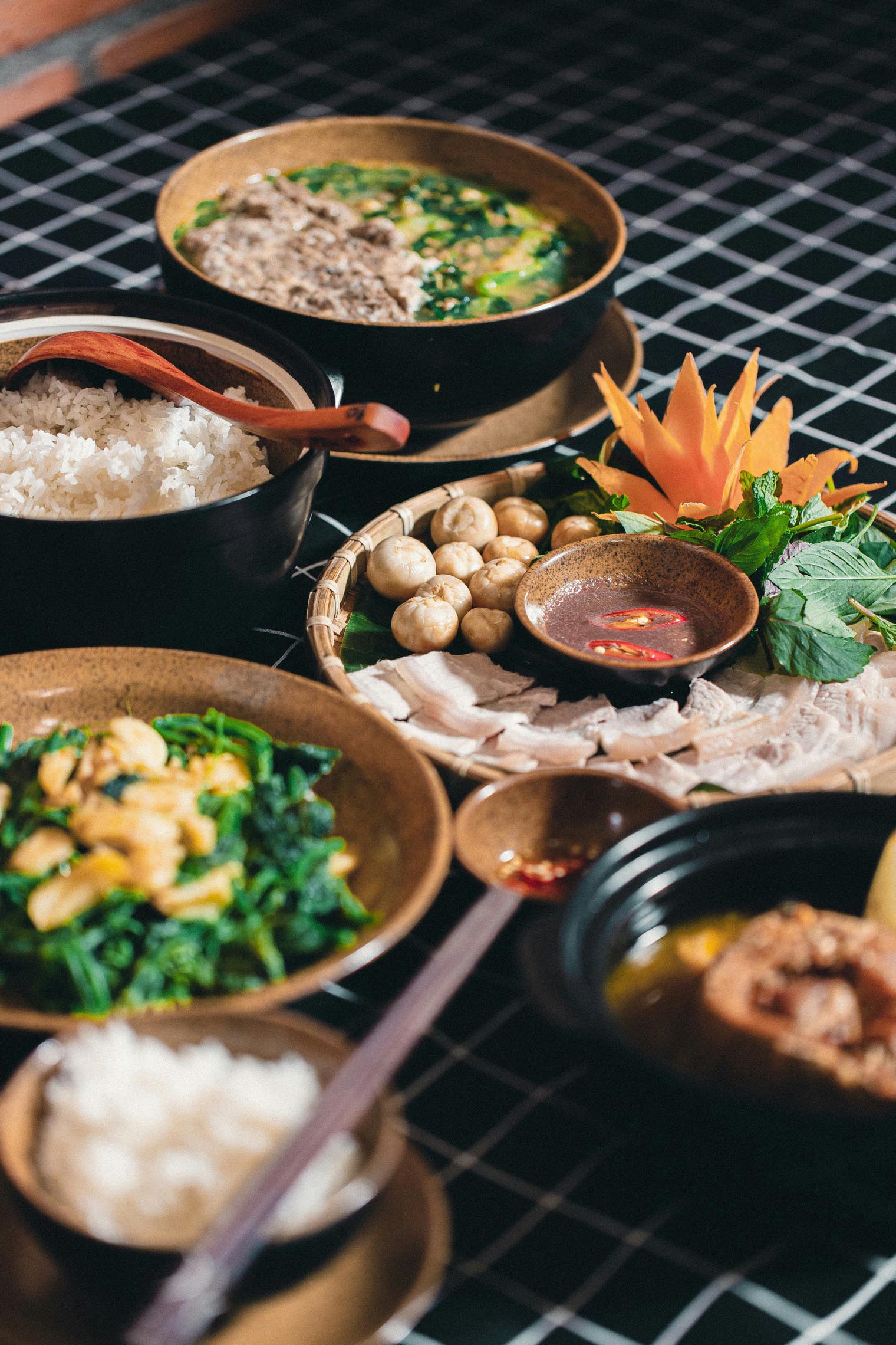 Fresh local ingredients prepared with care at a Da Nang restaurant inspired by regional traditions.