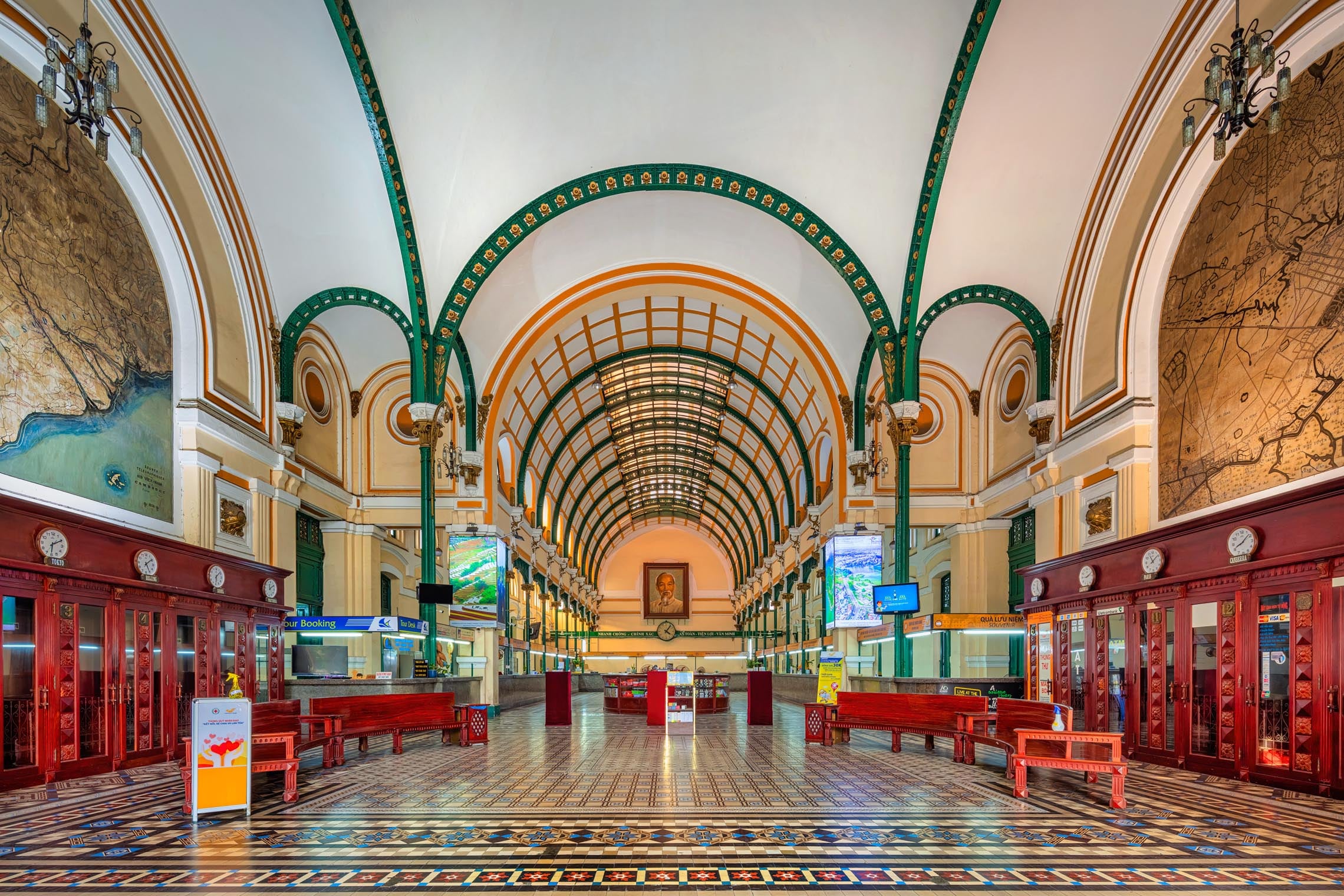 The iconic Central Post Office in Ho Chi Minh City, a historic landmark showcasing Vietnam's modern history and a popular Things to do in Ho Chi Minh City experience.