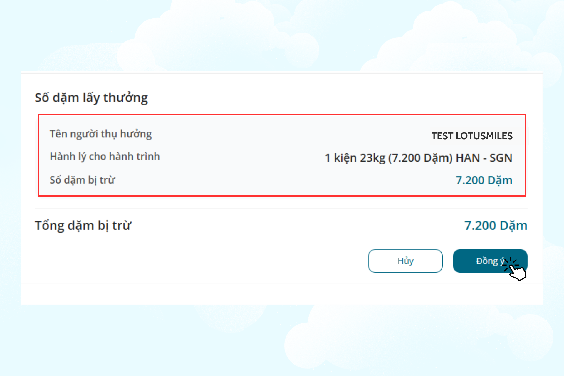 VNA lấy thưởng hành lý quá cước 3.5.