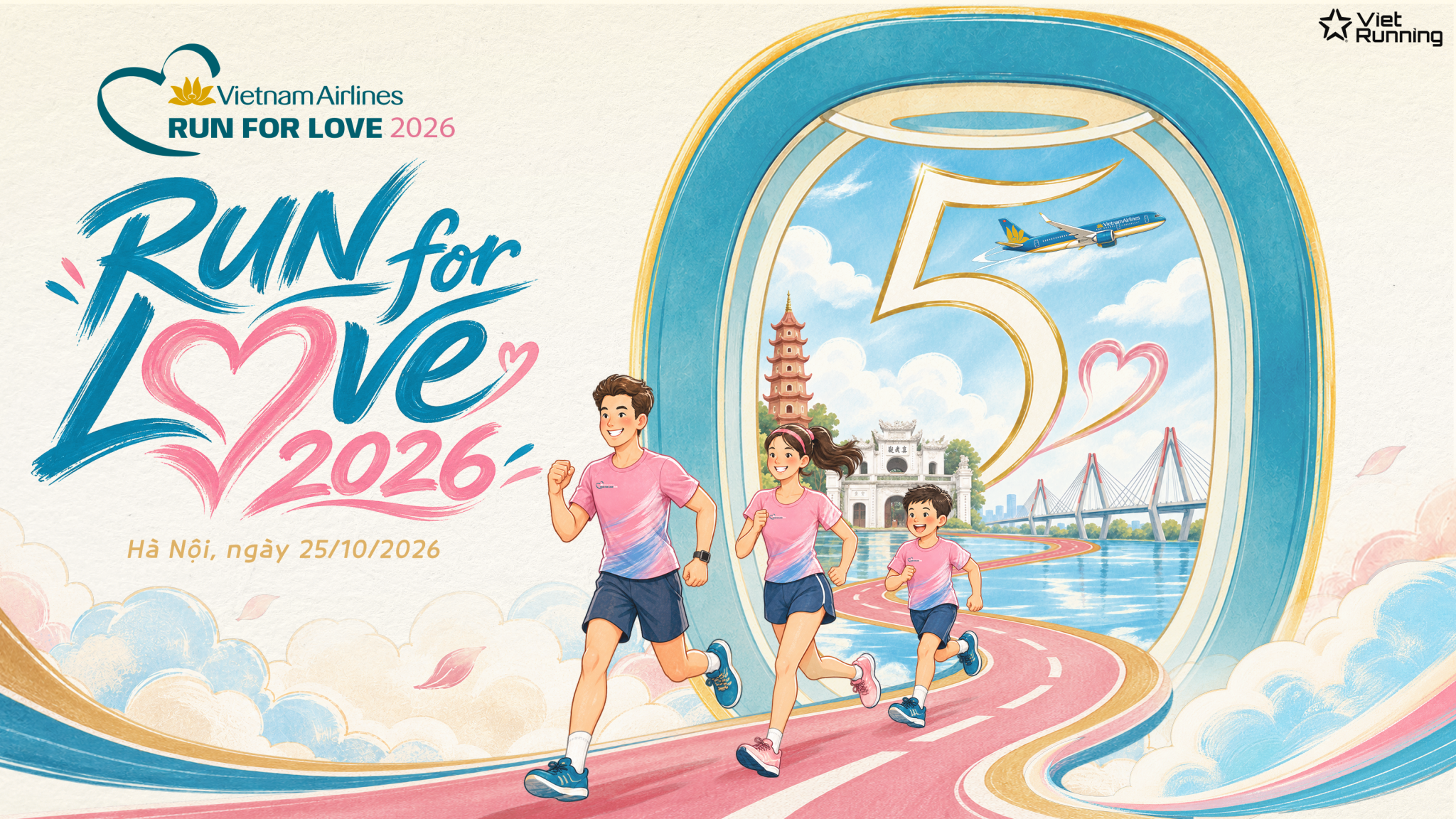 Vietnam Airlines mở đăng ký Run For Love 2026, quy tụ 1.800 vận động viên 2.png