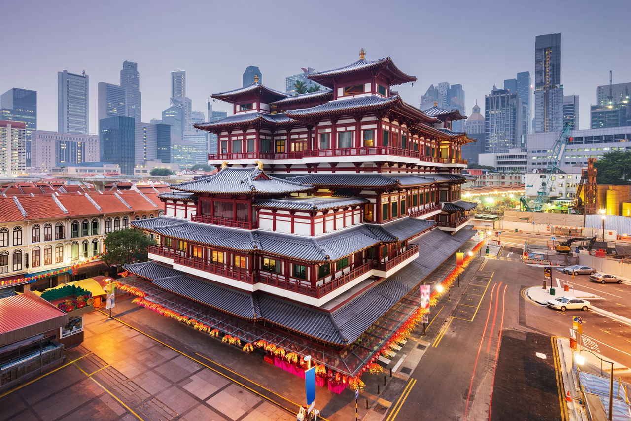 Chùa Răng Phật tại khu phố người Hoa ở Singapore