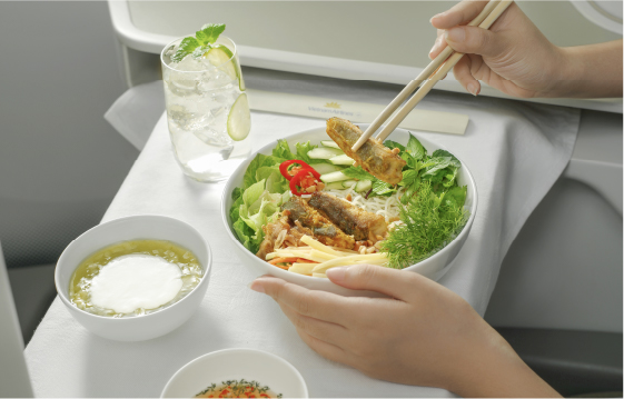 Ristorazione in Business Class tra Hanoi e la città di Ho Chi Minh