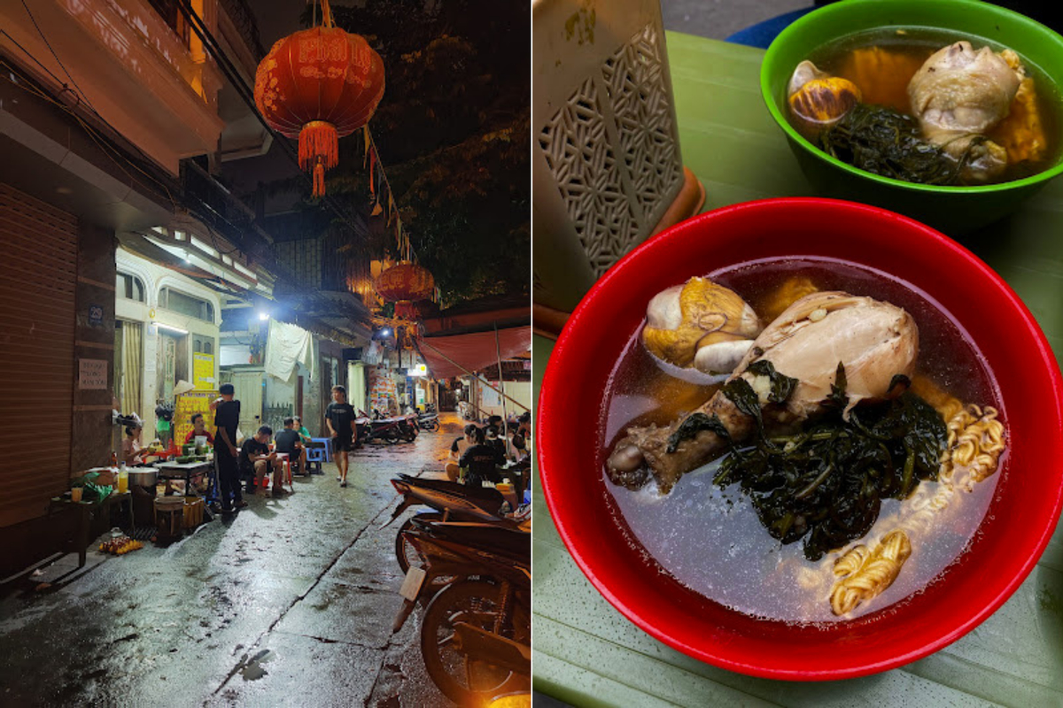 Mì gà tần trứng vịt lộn là món ăn giải nhiệt, giải cảm yêu thích của người dân Hà thành