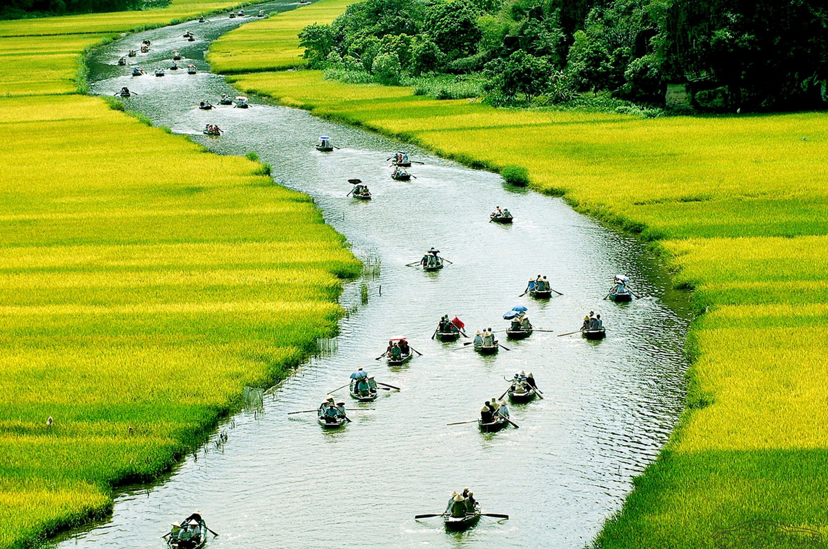 Tam Cốc với sông Ngô Đồng thơ mộng