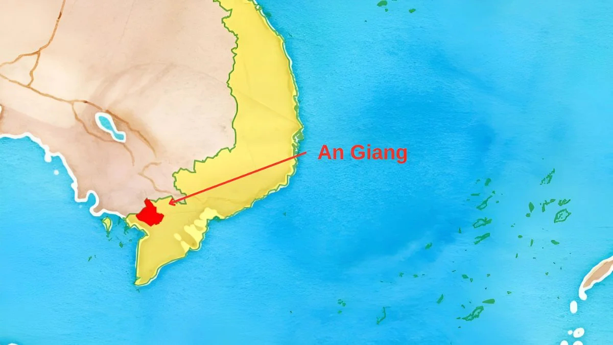 Hình ảnh An Giang trên bản đồ