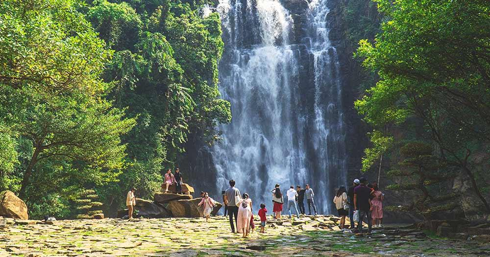 Không gian yên bình, huyền bí chính là điểm nổi bật thu hút du khách của thác Bobla.