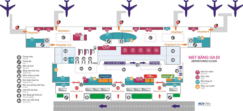 Nha Trang airport map