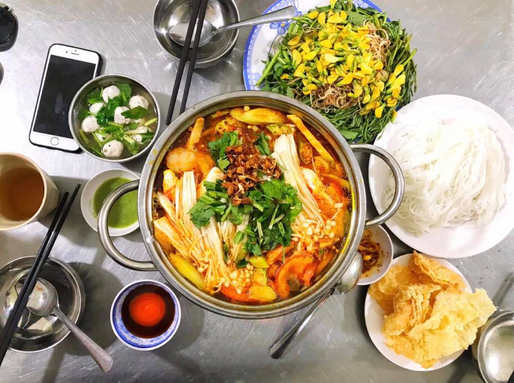 Phần lẩu chay thơm ngon, đậm đà hương vị 