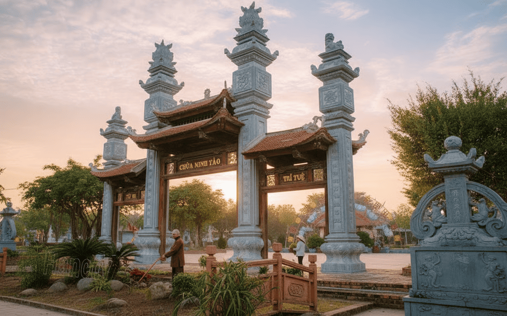 Chùa Ninh Tảo: Chốn Phật Pháp bình yên, thanh tịnh ở Hà Nam